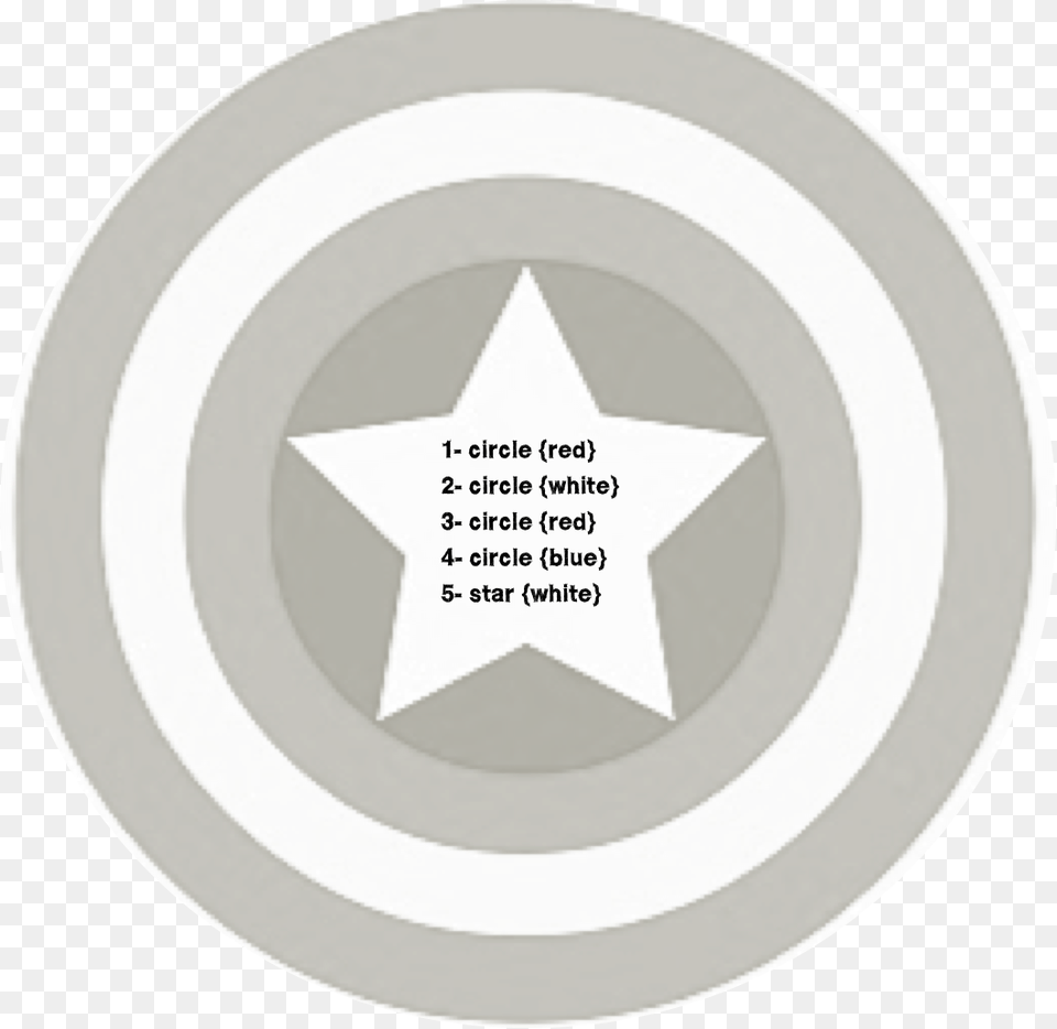 Use The Attached Template As A Guide Captain America, Star Symbol, Symbol, Disk Png Image
