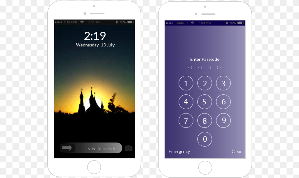 Use The Built In Search Box And Just Drag The Iphone 8 Lock Screen Template, Electronics, Mobile Phone, Phone Png