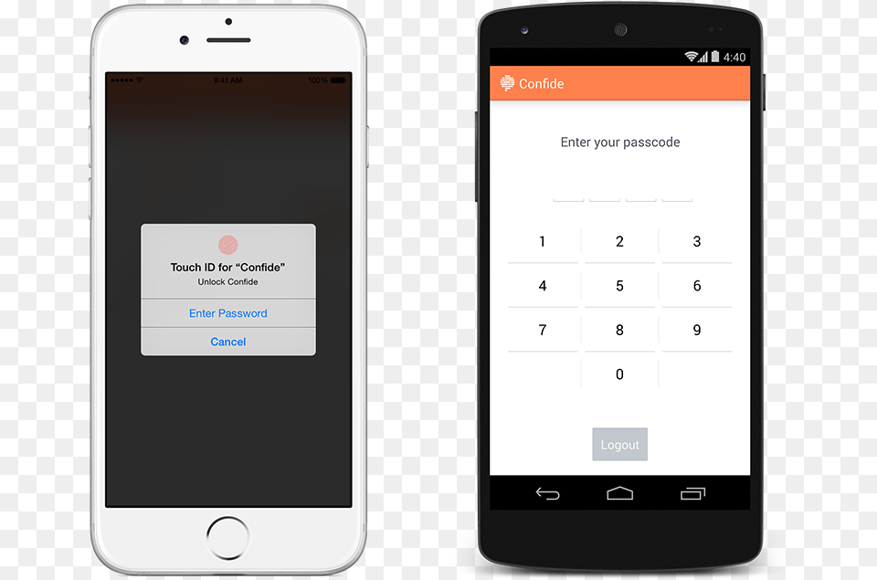 Use Touch Id Or Enter Your Passcode To Unlock Confide Iphone, Electronics, Mobile Phone, Phone, Text Free Transparent Png