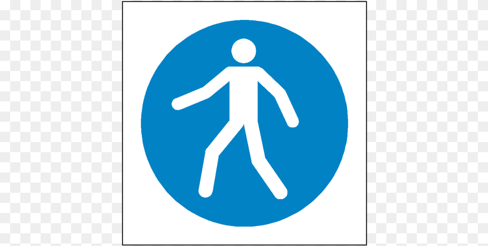 Use Walkway Symbol Sign Pedestrian This Way Sign, Road Sign Free Png Download