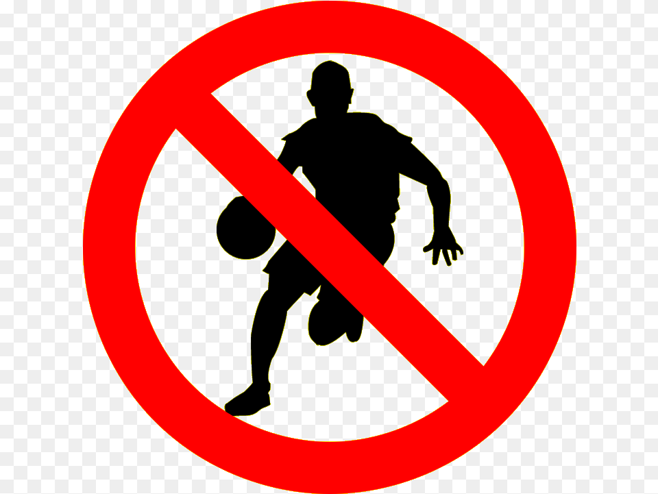 Use Your Dribble Efficiently No Dancing Or Exploring No U Turn Sign, Symbol, Road Sign, Person, Head Free Png Download