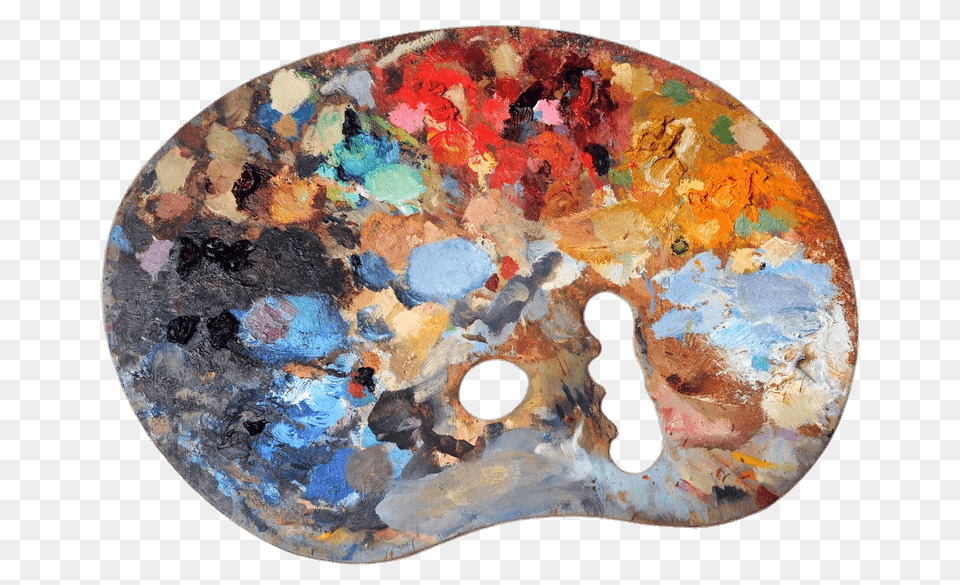Used Artists Palette, Paint Container, Art, Painting, Plate Png