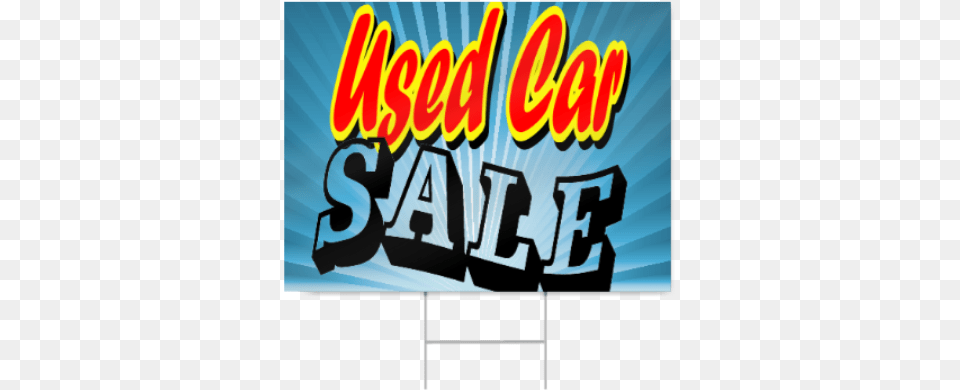 Used Car Sale Sign Poster, Advertisement, Book, Comics, Publication Free Png