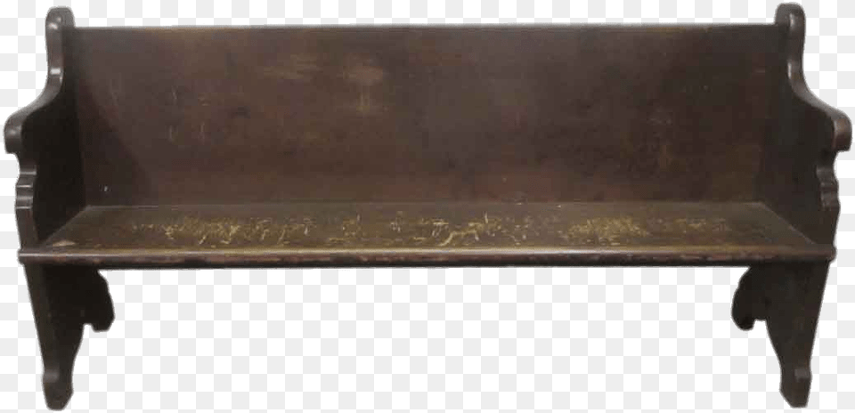 Used Church Pew Bench, Furniture, Couch Free Png