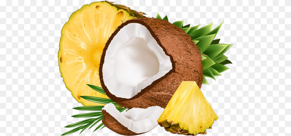 Used Trimino Coconut Pineapple Protein Infused Water, Food, Fruit, Plant, Produce Png Image