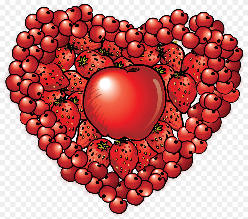 Useful For Developer Arkansas Heart Clipart Bese64 Clipart Heart Healthy Diet, Berry, Food, Fruit, Plant Free Png Download