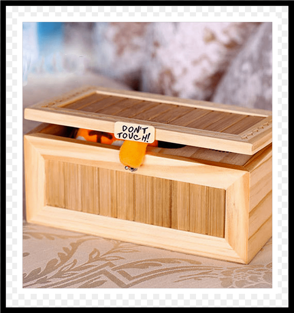Useless Wooden Box Grocery House Funny Tiger Don39t Touch Me Musical Box, Crate, Treasure, Wood, Mailbox Free Transparent Png