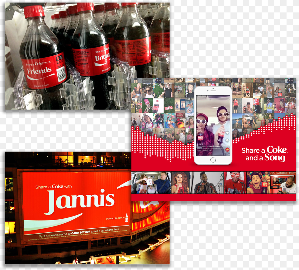 User Generated Content For Marketing And Advertising Coca Cola, Advertisement, Person, Bottle, Beverage Png