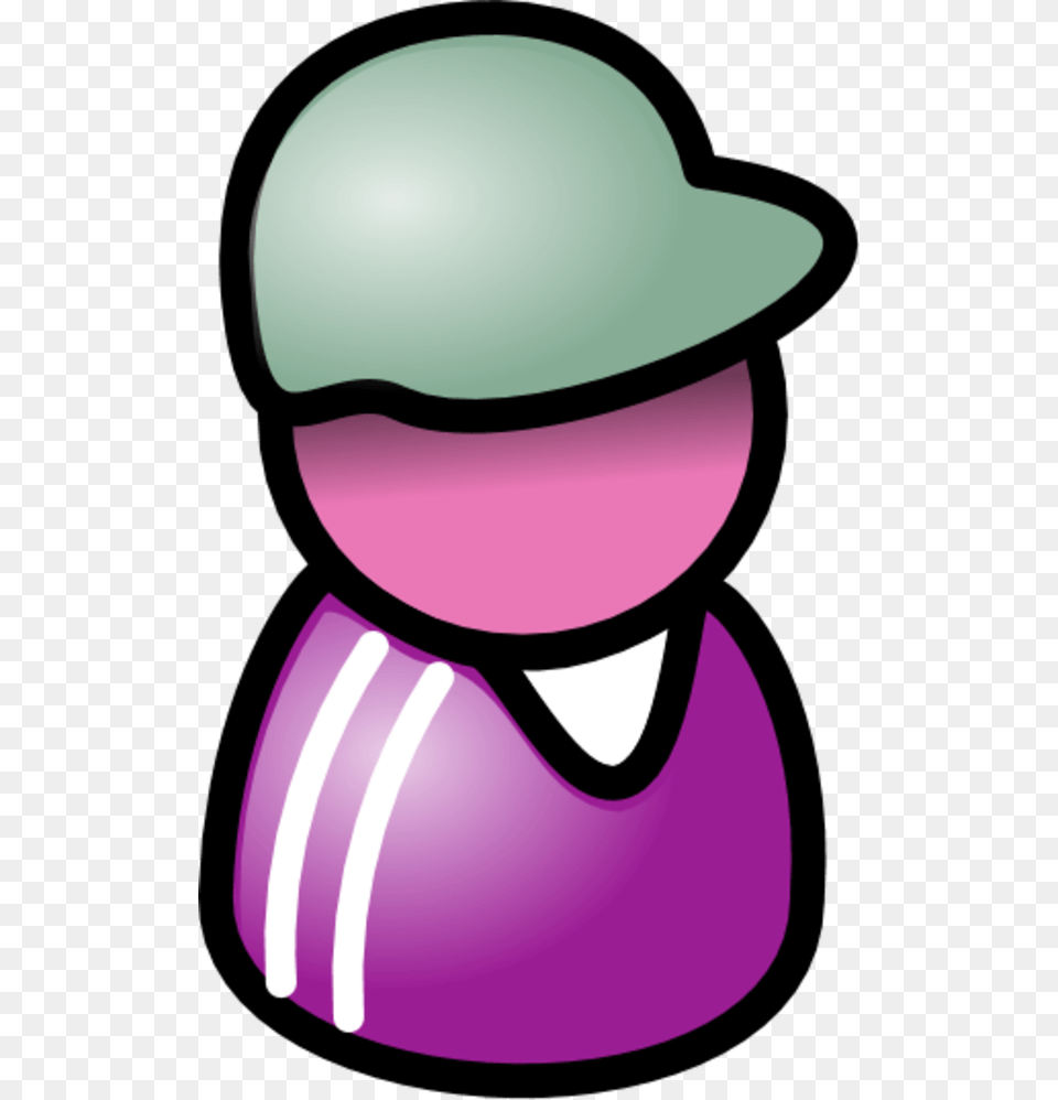 User Icon Male Man Wearing Football Hat, Purple, Helmet, Clothing, Sun Hat Free Png Download