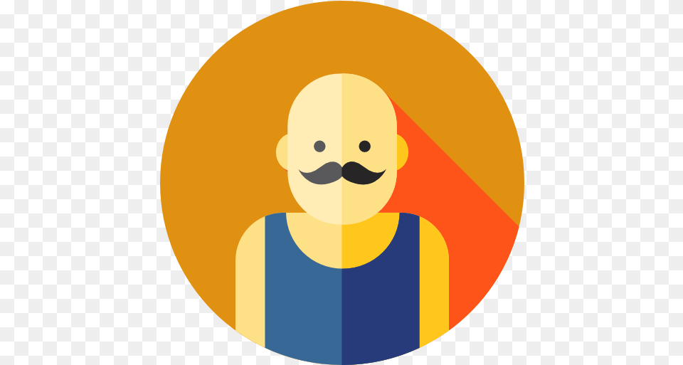 User Icon Transparent For Circle User Icons, Face, Head, Person, Mustache Png Image