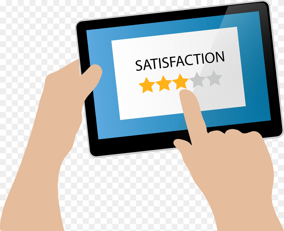 User Satisfaction Clipart, Computer, Electronics, Tablet Computer, Person Free Png