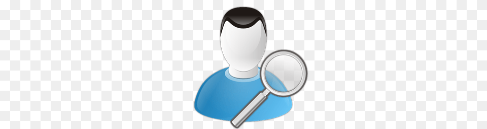 User Search Icon Blue Bits Iconset Icojam, Magnifying Free Transparent Png
