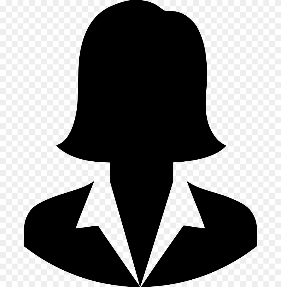 User Woman Business Woman Icon, Silhouette, Stencil, Adult, Female Free Transparent Png