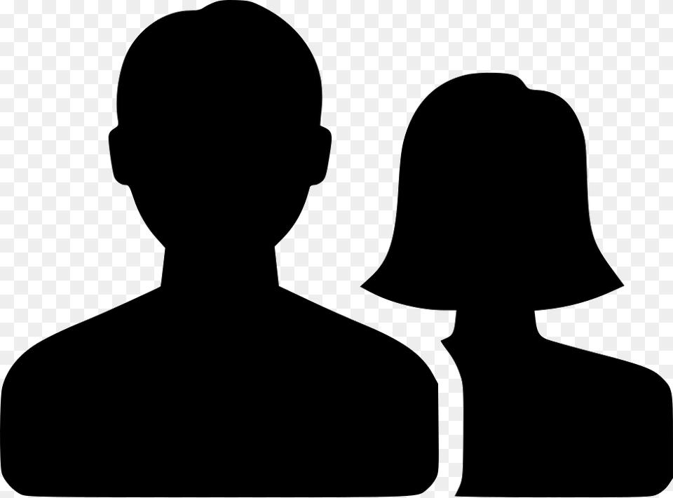 Users Man Woman Man Amp Woman Silhouette, Adult, Female, Male Free Transparent Png