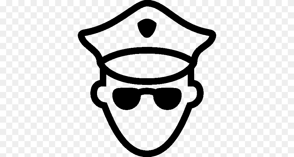 Users Policeman Icon Ios Iconset, Stencil, Accessories, Sunglasses, Person Free Png Download