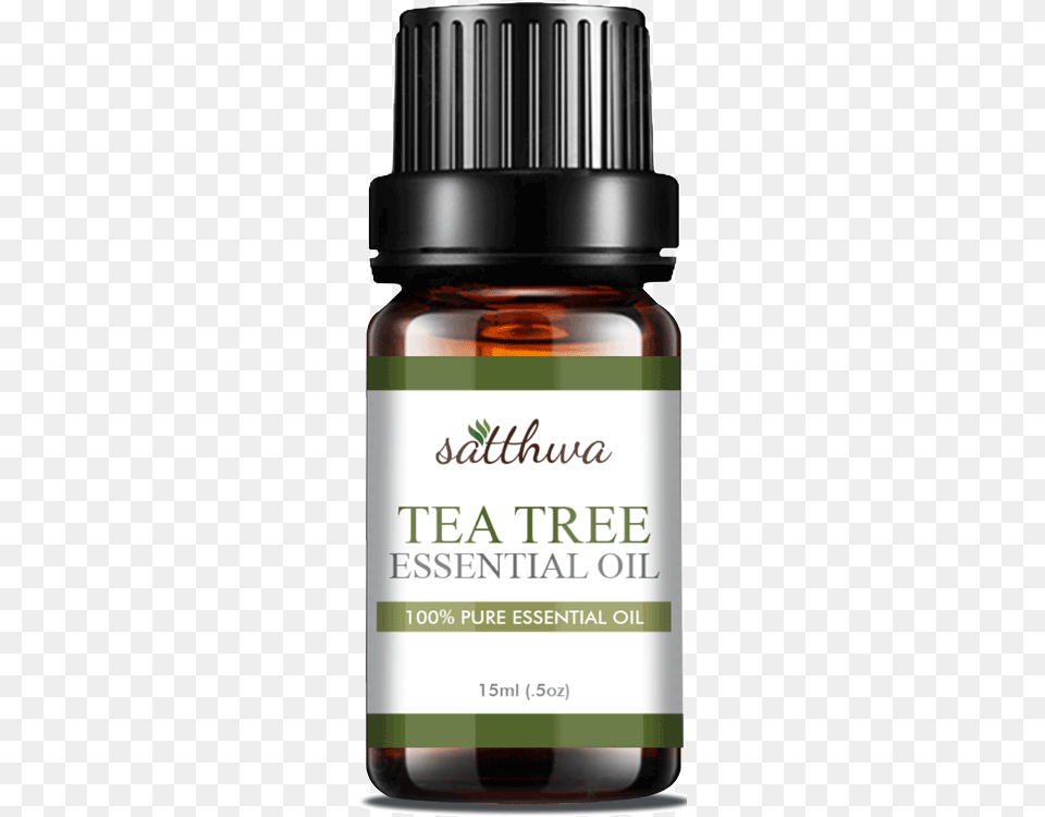 Uses Of Tea Tree Oil You Need To Know Featuring Satthwa Essential Oil, Herbal, Herbs, Plant, Bottle Free Png Download