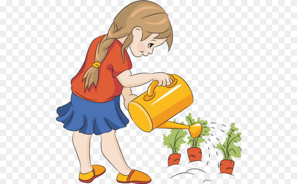 Uses Of Water For Watering Plants Clipart U2013 Images Girl Watering Plants Clipart, Gardening, Outdoors, Nature, Garden Png