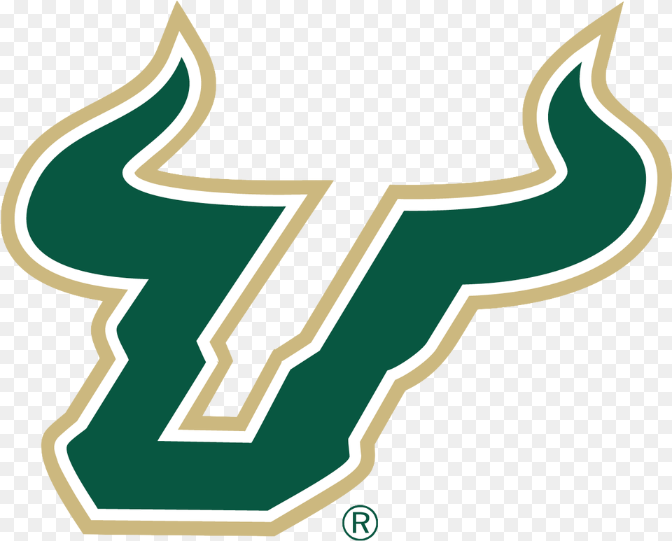 Usf Logo Picture Black And White Usf Bulls Logo, Symbol, Emblem, Number, Text Free Png