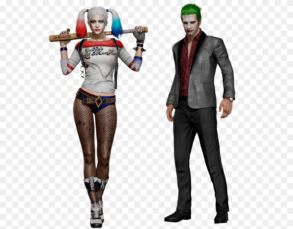 Usg Pubg Joker And Harley Quinn, Adult, Person, Woman, Female Png