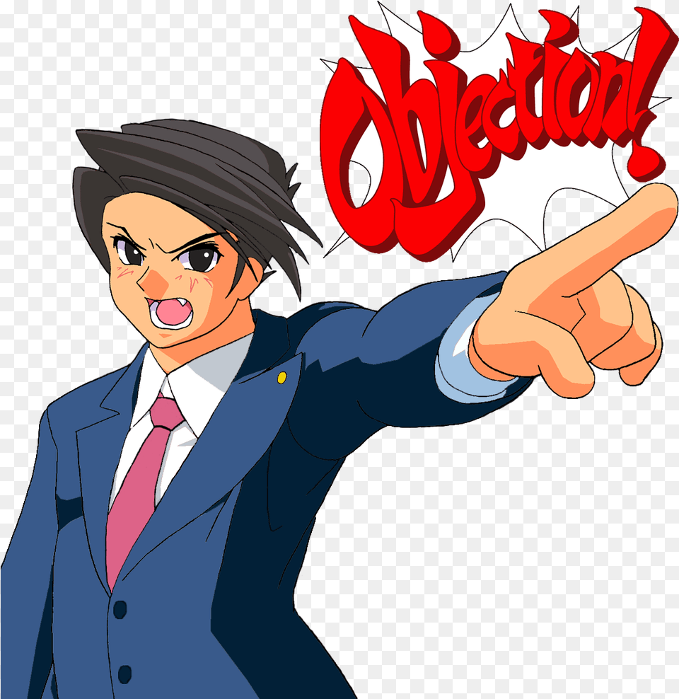 Ushiromiya Battler Phoenix Wright, Book, Comics, Publication, Man Png Image