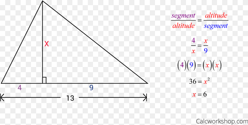 Using Similar Right Triangles Triangle Free Png
