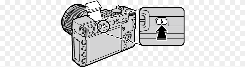 Using The Flash Xt20 Flash Button, Camera, Digital Camera, Electronics, Video Camera Free Png