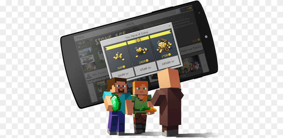 Using The Marketplace Is Easy Minecraft Story Mode A Telltale Game Series Season, Computer, Electronics, Person, Tablet Computer Free Png Download