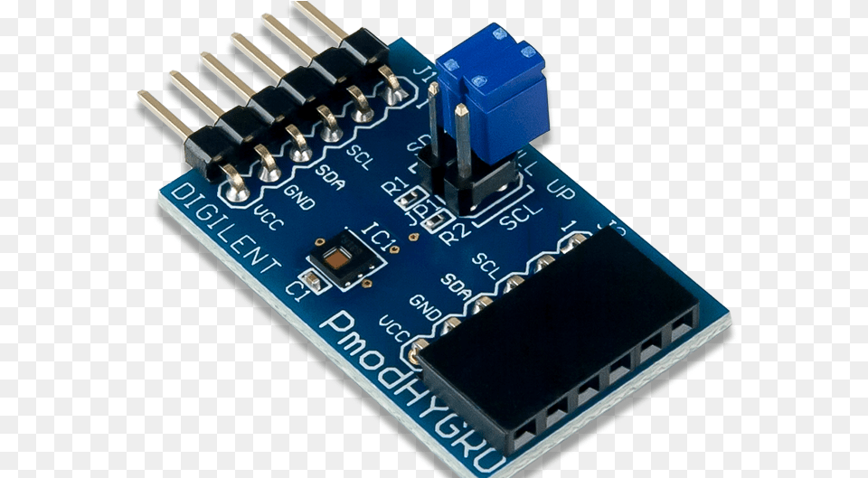 Using The Pmod Hygro With Arduino Uno Hdc1080 Arduino, Electronics, Hardware, Printed Circuit Board Free Png