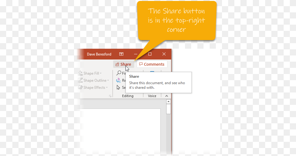 Using The Share Button Training Art Screenshot, File, Page, Text Free Transparent Png