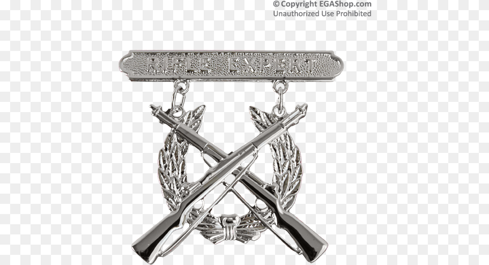 Usmc Expert Rifle Badge, Accessories, Silver, Firearm, Weapon Png