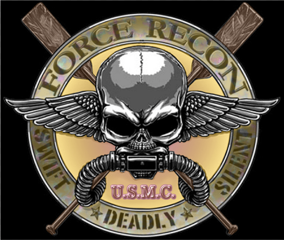 Usmc Force Recon Memorial American Military Car Window Marine Force Recon, Emblem, Symbol, Logo, Badge Free Transparent Png