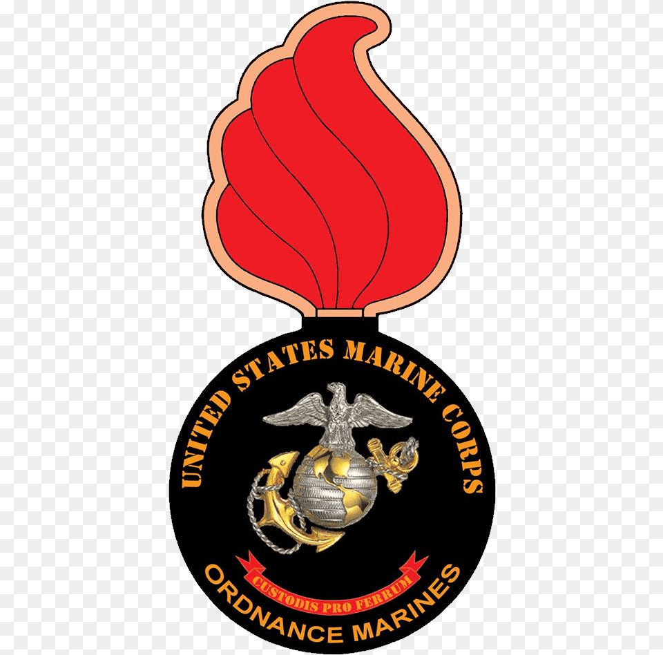 Usmc Ground Ordnance Maintenance Association Usmc Ordnance Bomb, Logo, Emblem, Symbol, Badge Png
