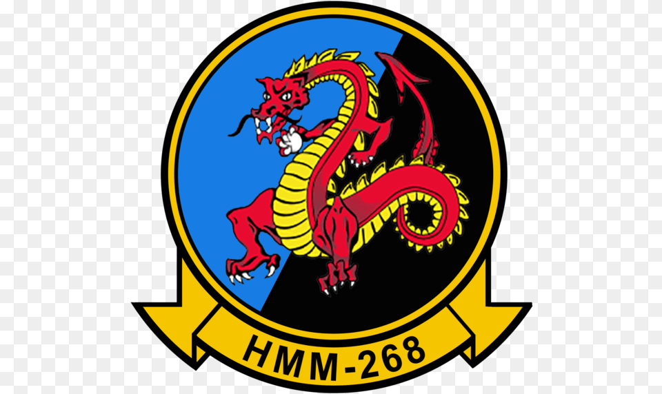 Usmc Hmm 268 Red Dragons Sticker Military Law Enforcement Hmm, Dragon Png Image