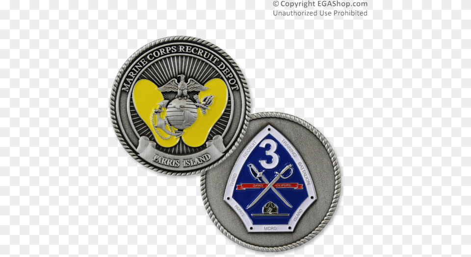 Usmc Marine Corps Staff Sergeant Black Gold Silver Charlie Company Mcrd Parris Island, Badge, Logo, Symbol, Emblem Png