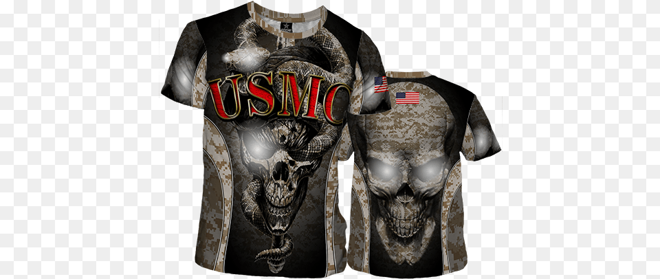 Usmc Snake Eye Fd Sport Breastplate, Clothing, Shirt, T-shirt Free Transparent Png