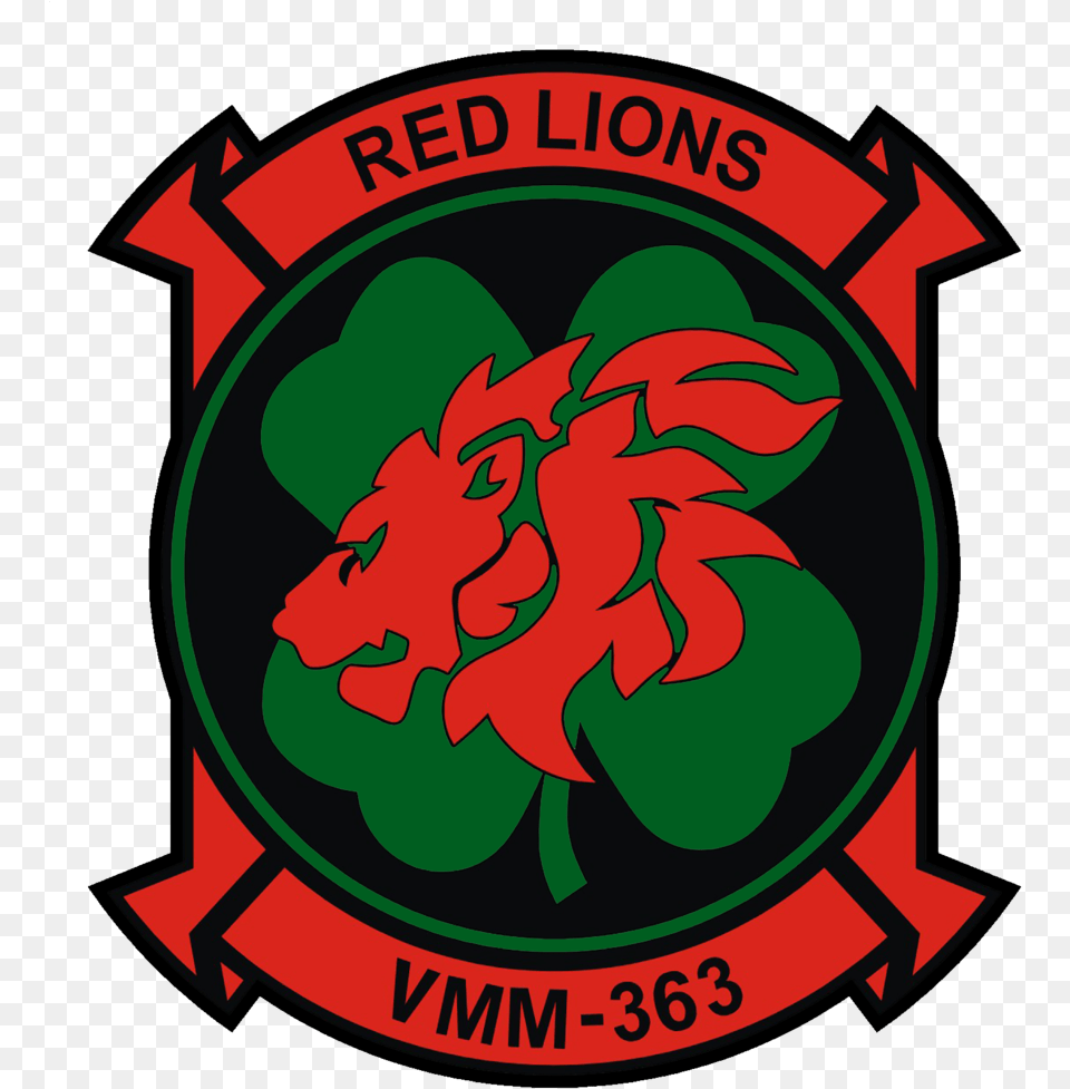 Usmc Vmm 363 Lucky Red Lions Sticker Hcs 5 Firehawks, Emblem, Symbol, Logo, Baby Png