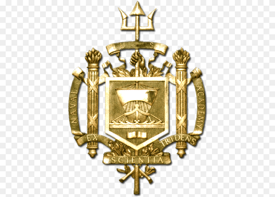 Usna Gold Seal United States Naval Academy, Badge, Logo, Symbol, Emblem Free Transparent Png