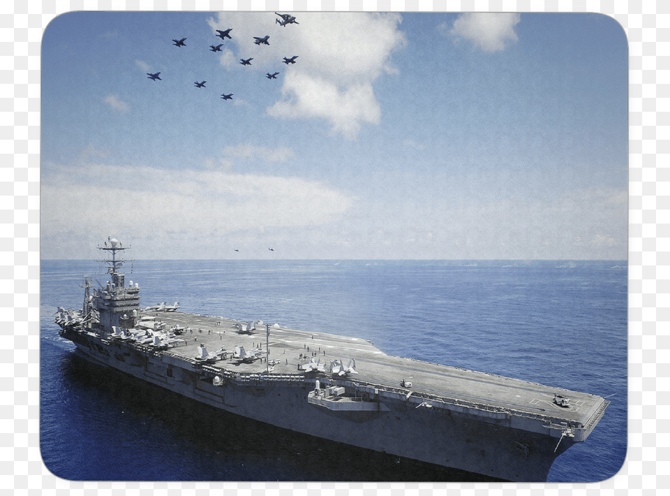 Uss Abraham Lincoln Aircraft Carrier Mousepad Nimitz Class Aircraft Carrier, Military, Aircraft Carrier, Vehicle, Boat Png