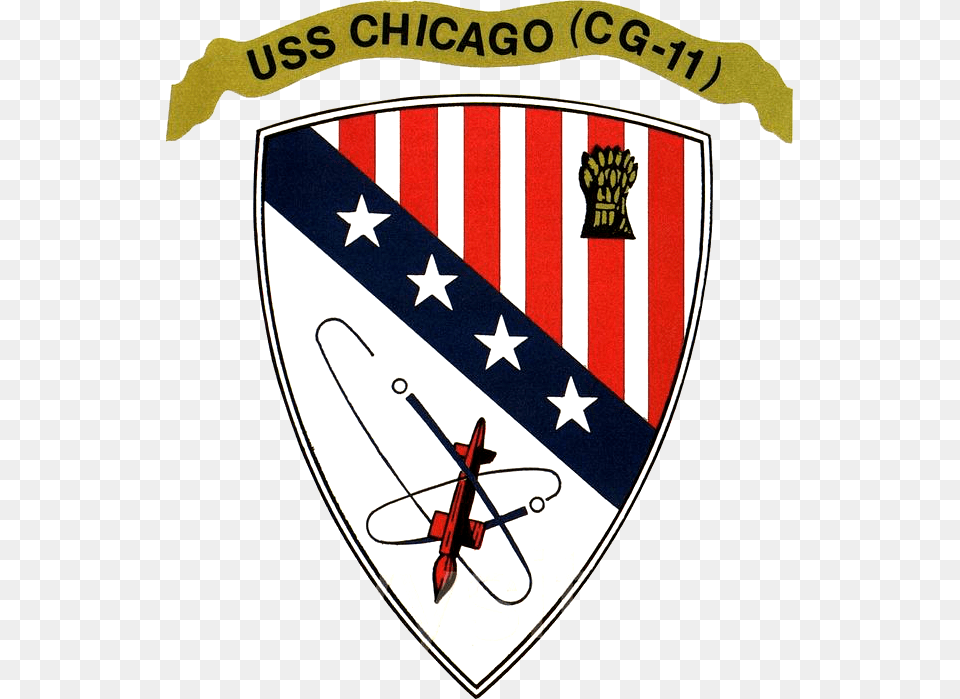 Uss Chicago Insignia In 1979 Nfc Nfl Logo, Flag, Armor Free Transparent Png