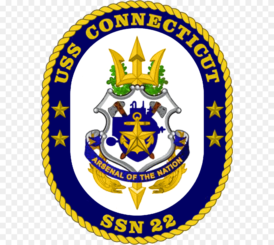 Uss Connecticut Crest Uss Spruance Ddg 111 Crest, Badge, Logo, Symbol, Emblem Free Transparent Png