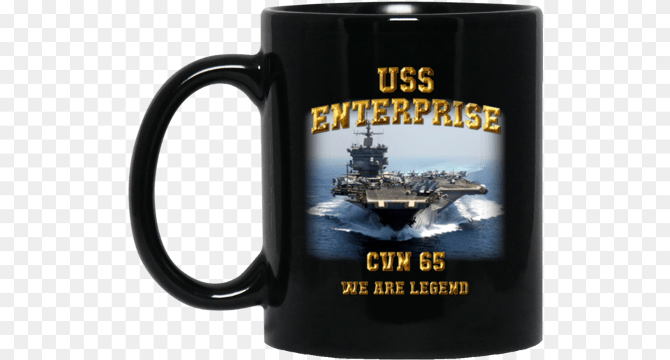 Uss Enterprise Cvn 65 Mousepad, Cup, Armored, Vehicle, Transportation Png