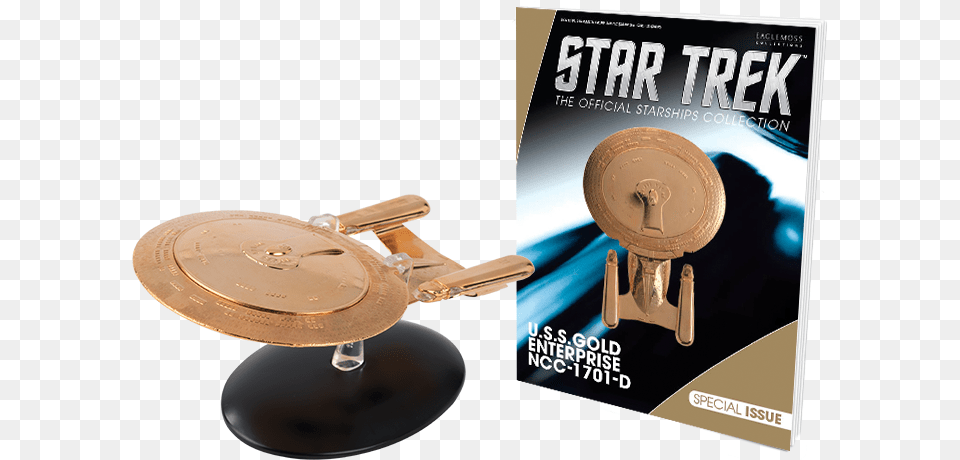 Uss Enterprise D Goes For Gold With Hero Collector Star Trek Gold Enterpris D Png