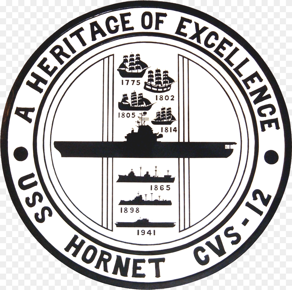 Uss Hornet Shield 1960s Circle, Badge, Logo, Symbol, Emblem Png Image
