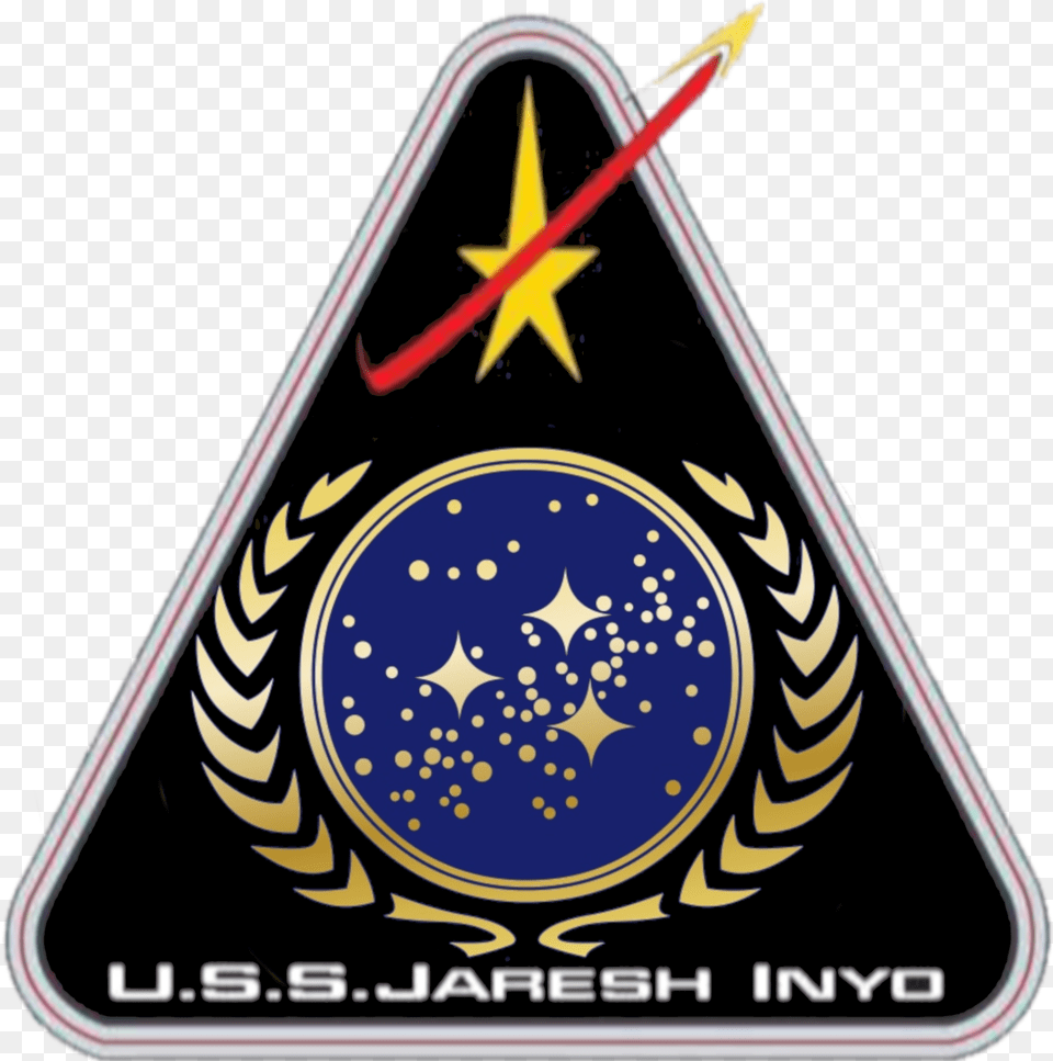 Uss Jaresh Star Trek Ufp, Emblem, Symbol, Logo, Triangle Free Transparent Png