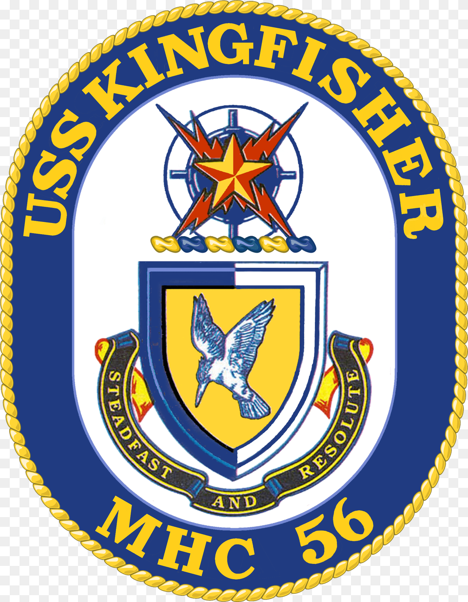 Uss Kingfisher Mhc 56 Crest, Badge, Logo, Symbol, Emblem Free Png