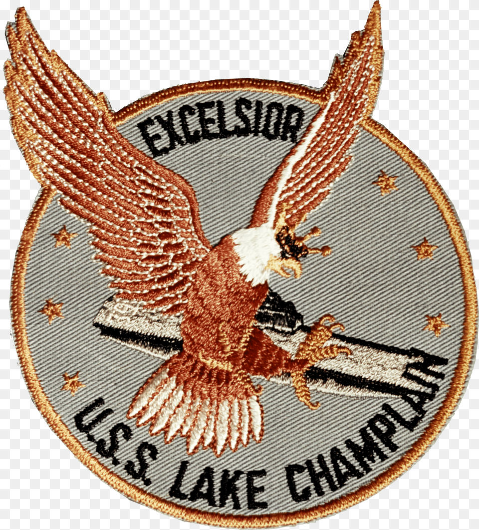 Uss Lake Champlain Insignia 1957 Nh Kn Bald Eagle Png Image