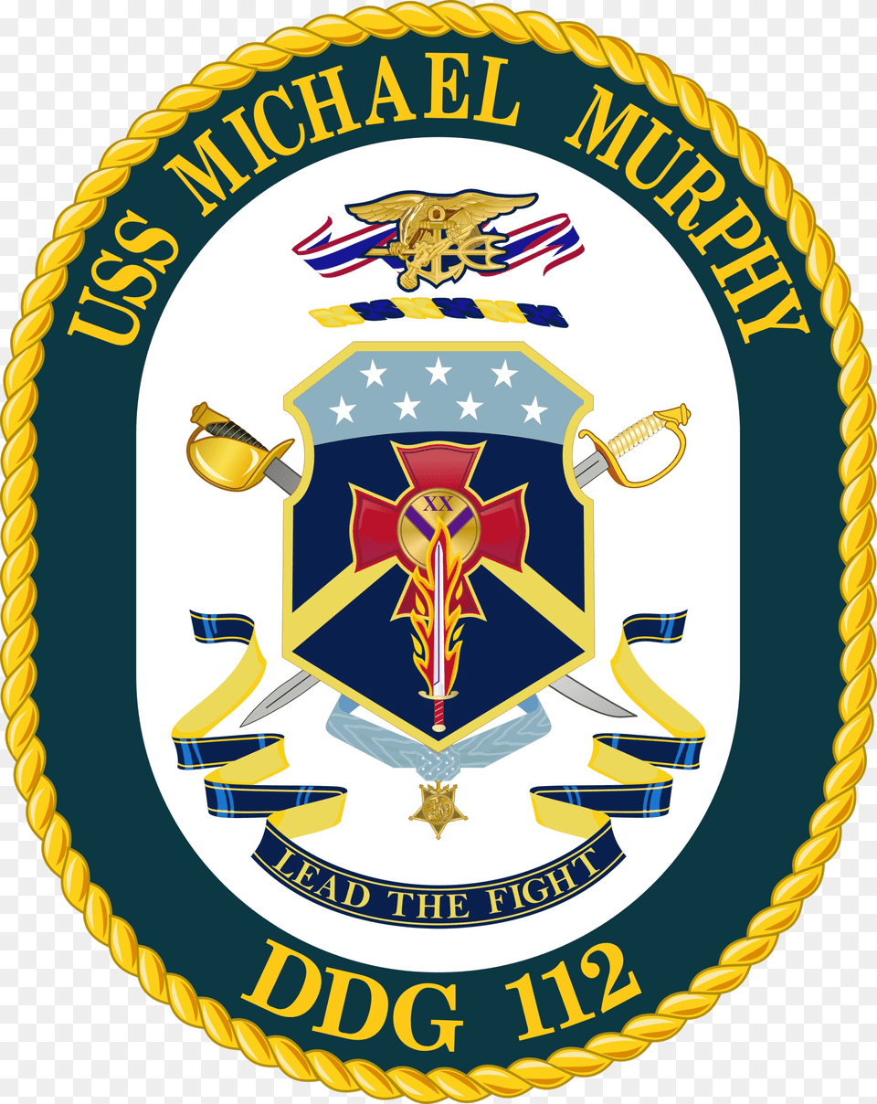 Uss Michael Murphy Coa Uss Michael Murphy Crest, Badge, Logo, Symbol, Emblem Free Png