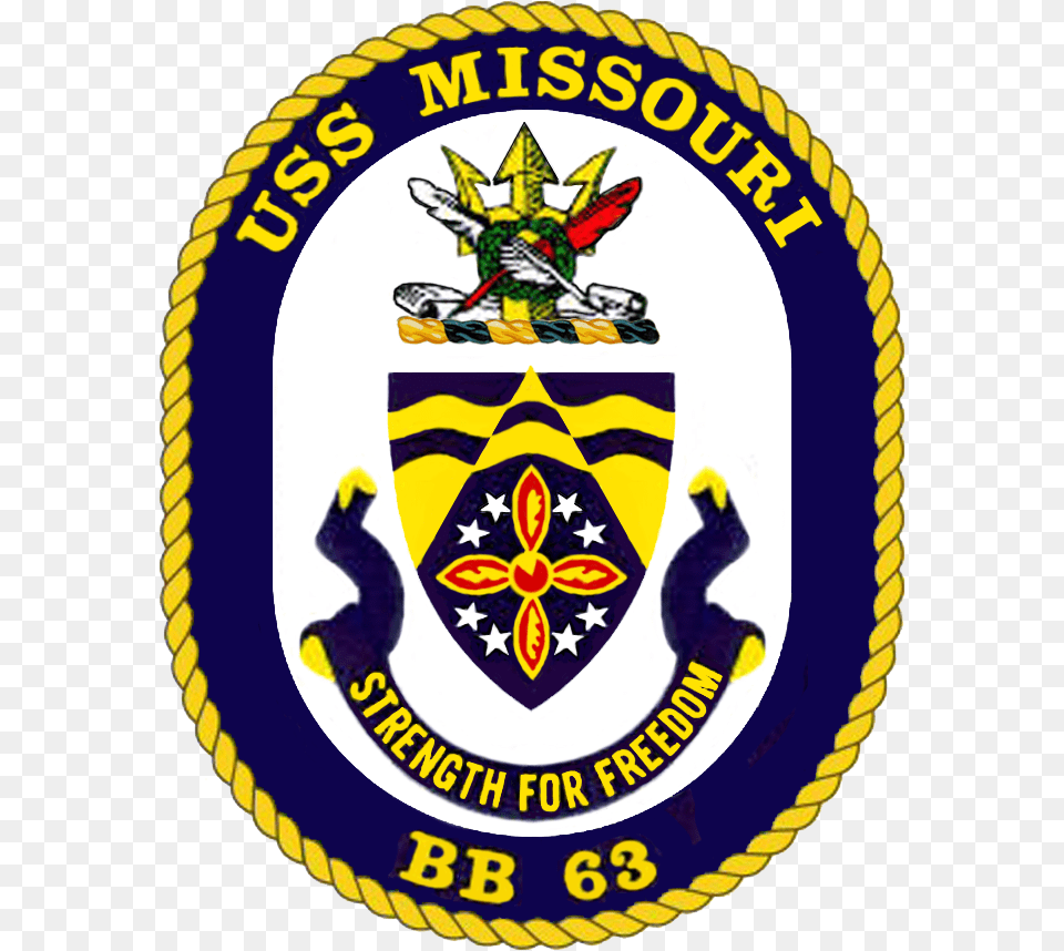 Uss Missouri Coa Uss Vicksburg Crest, Badge, Logo, Symbol, Emblem Free Png