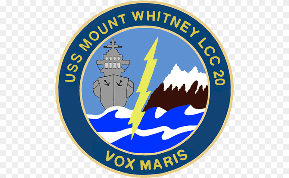 Uss Mount Whitney Crest U S Naval Forces Europe Africa, Badge, Logo, Symbol, Emblem Png Image