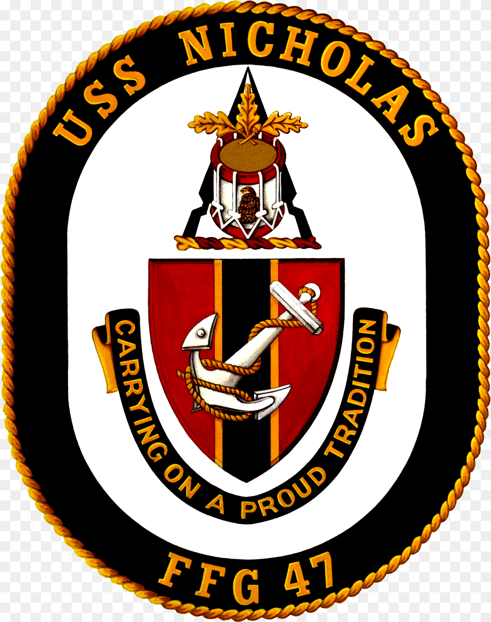 Uss Nicholas Ffg 47 Crest Uss New York Crest, Badge, Emblem, Logo, Symbol Png Image